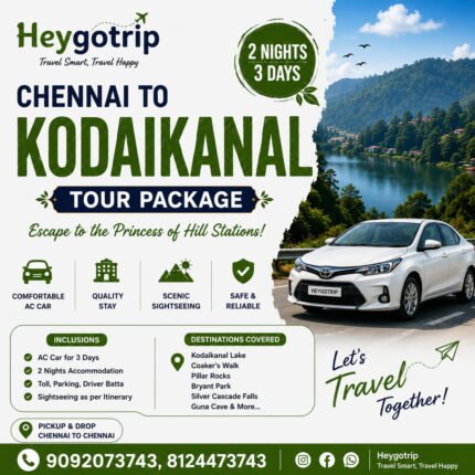 Chennai Kodaikanal Tour Packages