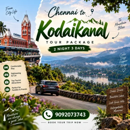 Chennai To Kodaikanal Tour Package 1