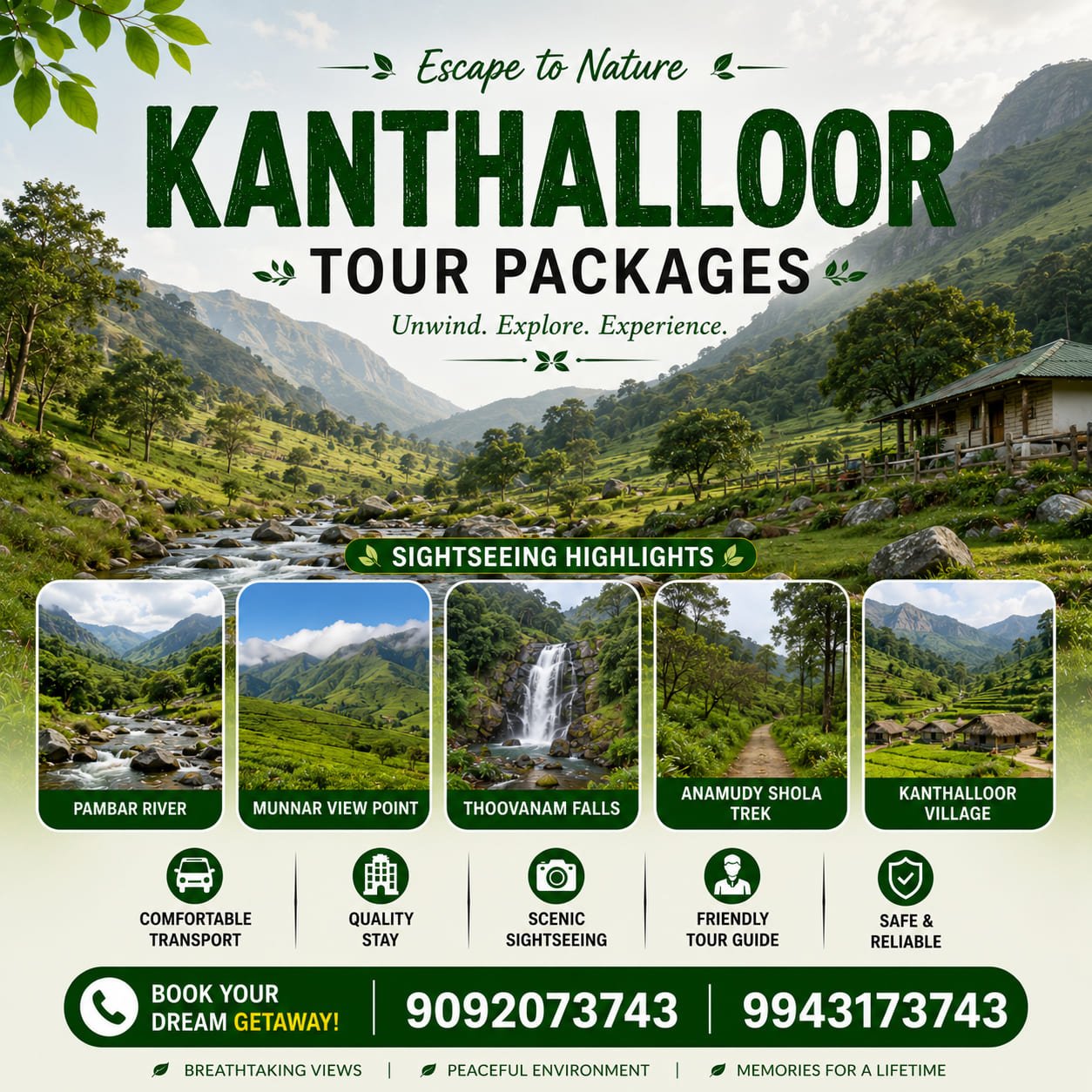 Kanthalloor Tour Packages