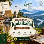 Trivandrum To Kodaikanal Tour Package 1