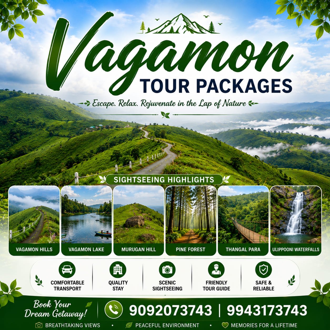 Vagamon Tour Packages