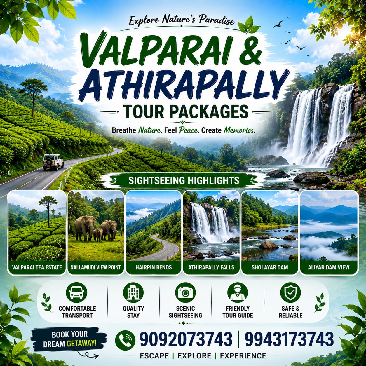 Valparai Athirapally Tour Packages