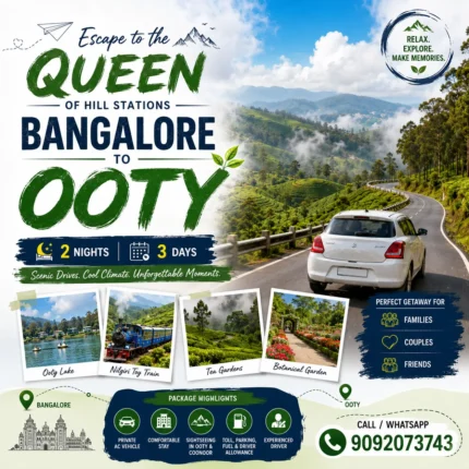 Bangalore Ooty 2night 3days