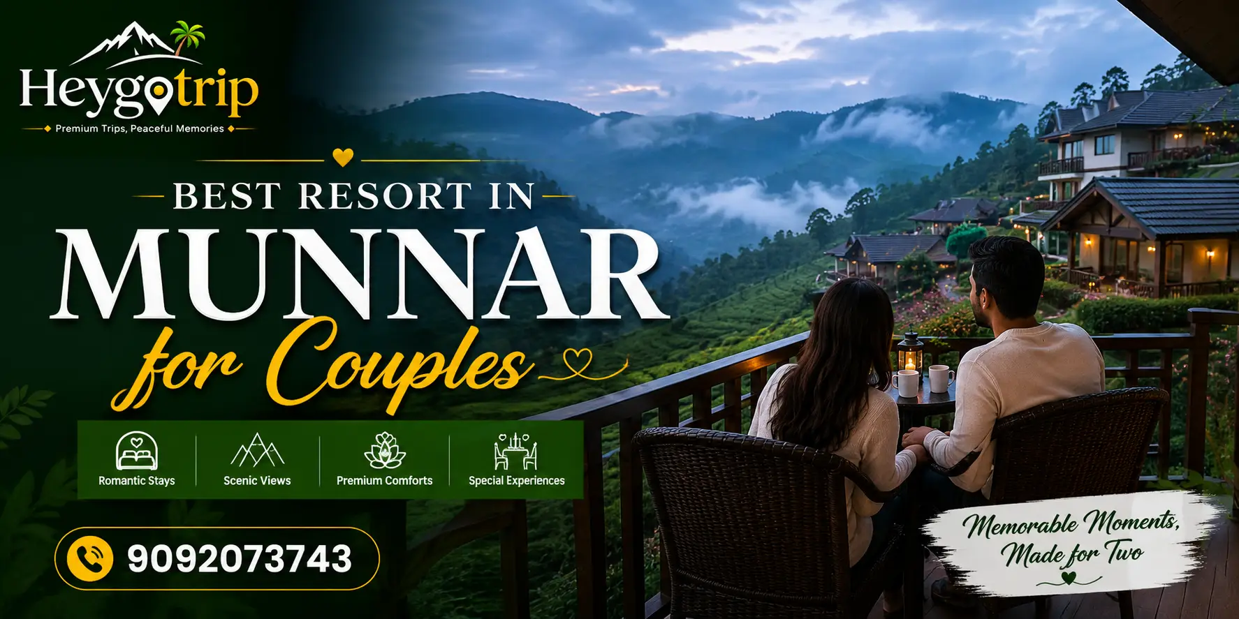 Best Resorts In Munnar For Couples