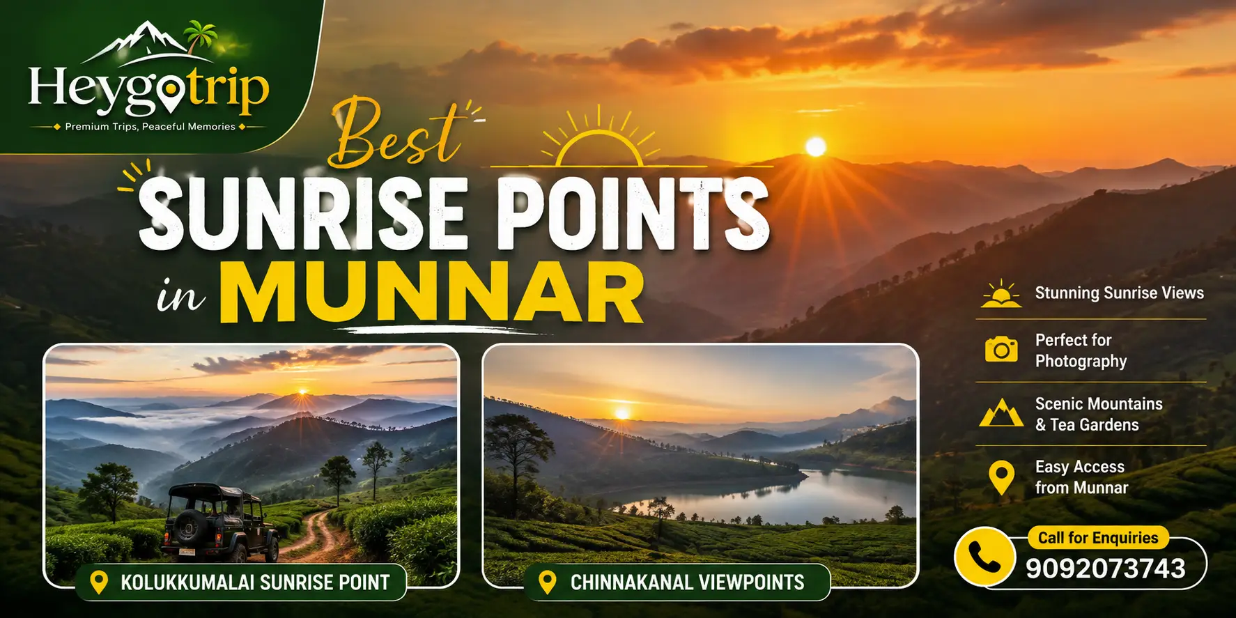Best Sunrise Points In Munnar