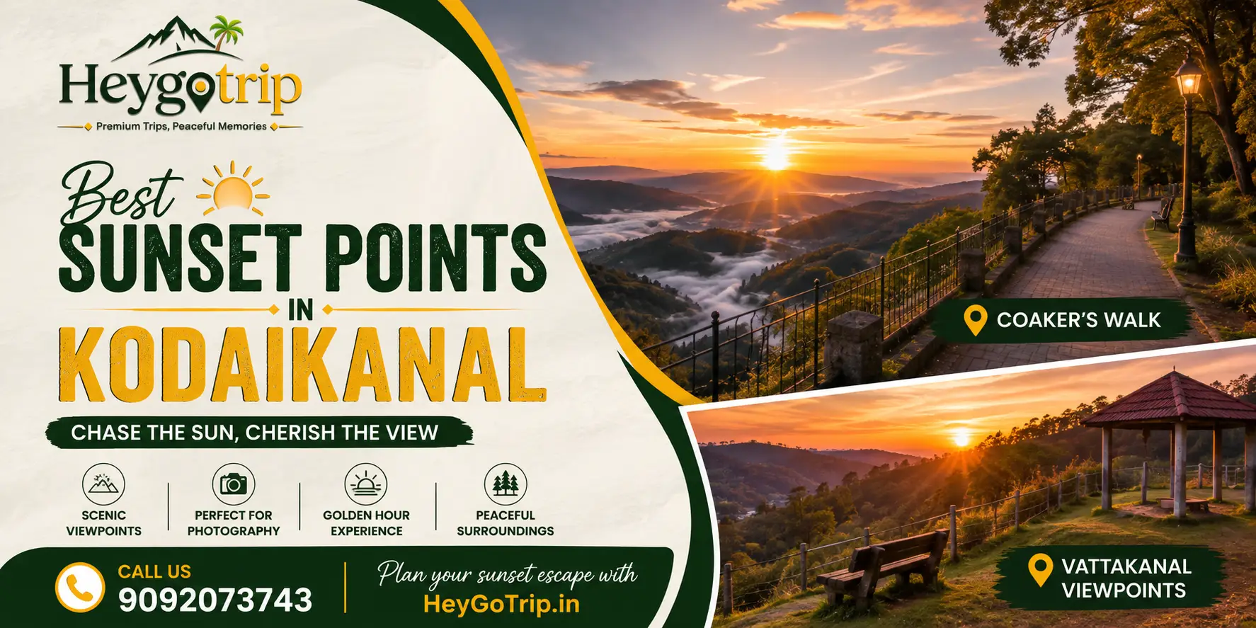 Best Sunset Points In Kodaikanal