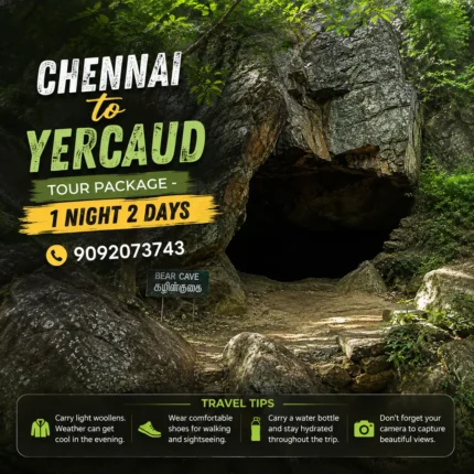 Chennai To Yercaud Tour Package 1night 2days