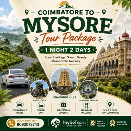 Coimbatore To Mysore Tour