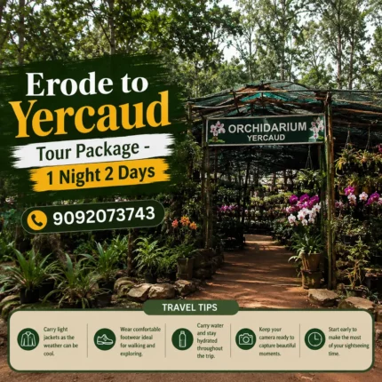 Erode To Yercaud Tour Package 1night 2days