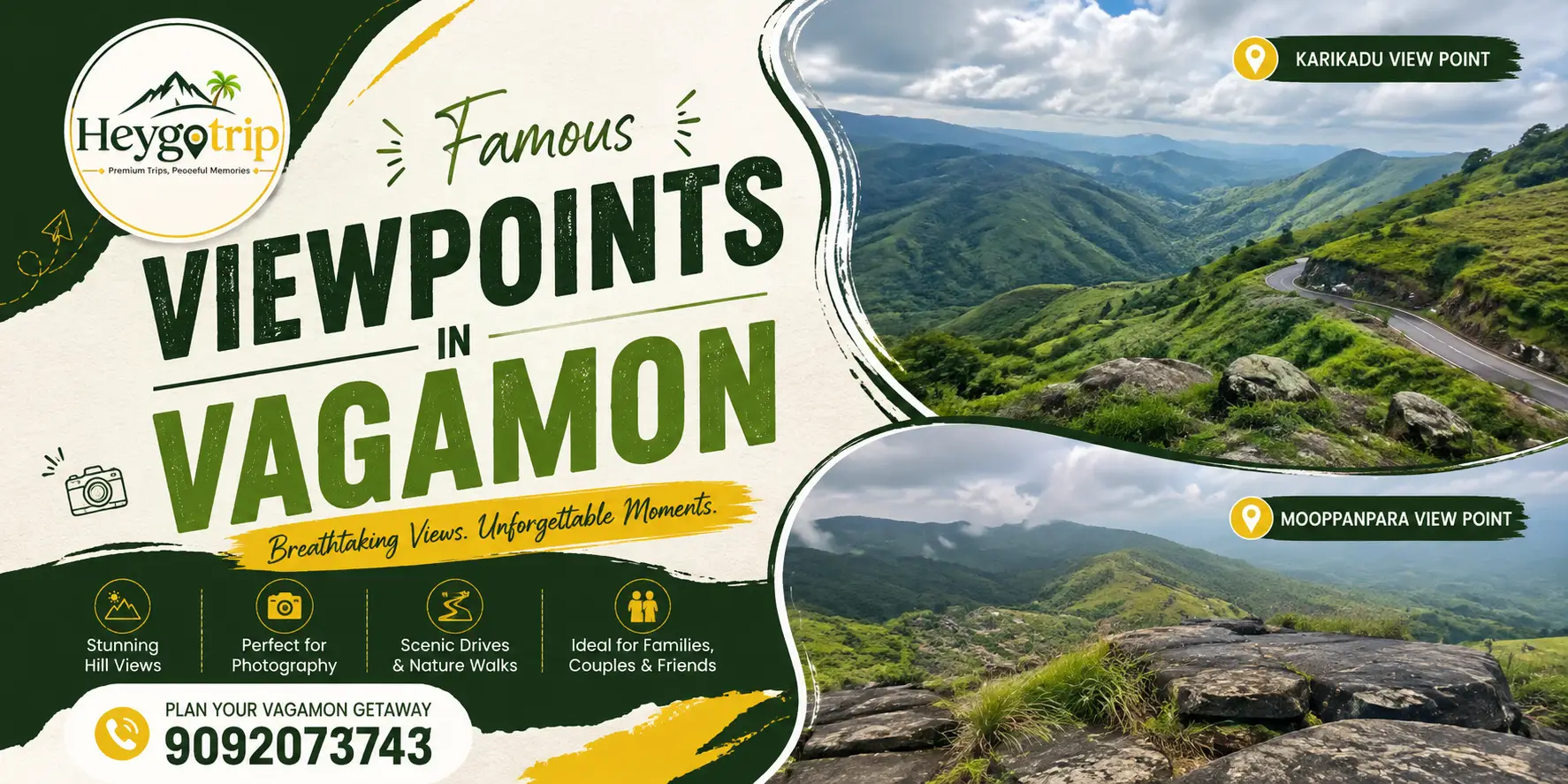Famous Viewpoints In Vagamon