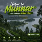 Hosur To Munnar Tour 2night 3days