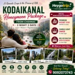 Kodaikanal Honeymoon Package From Chennai