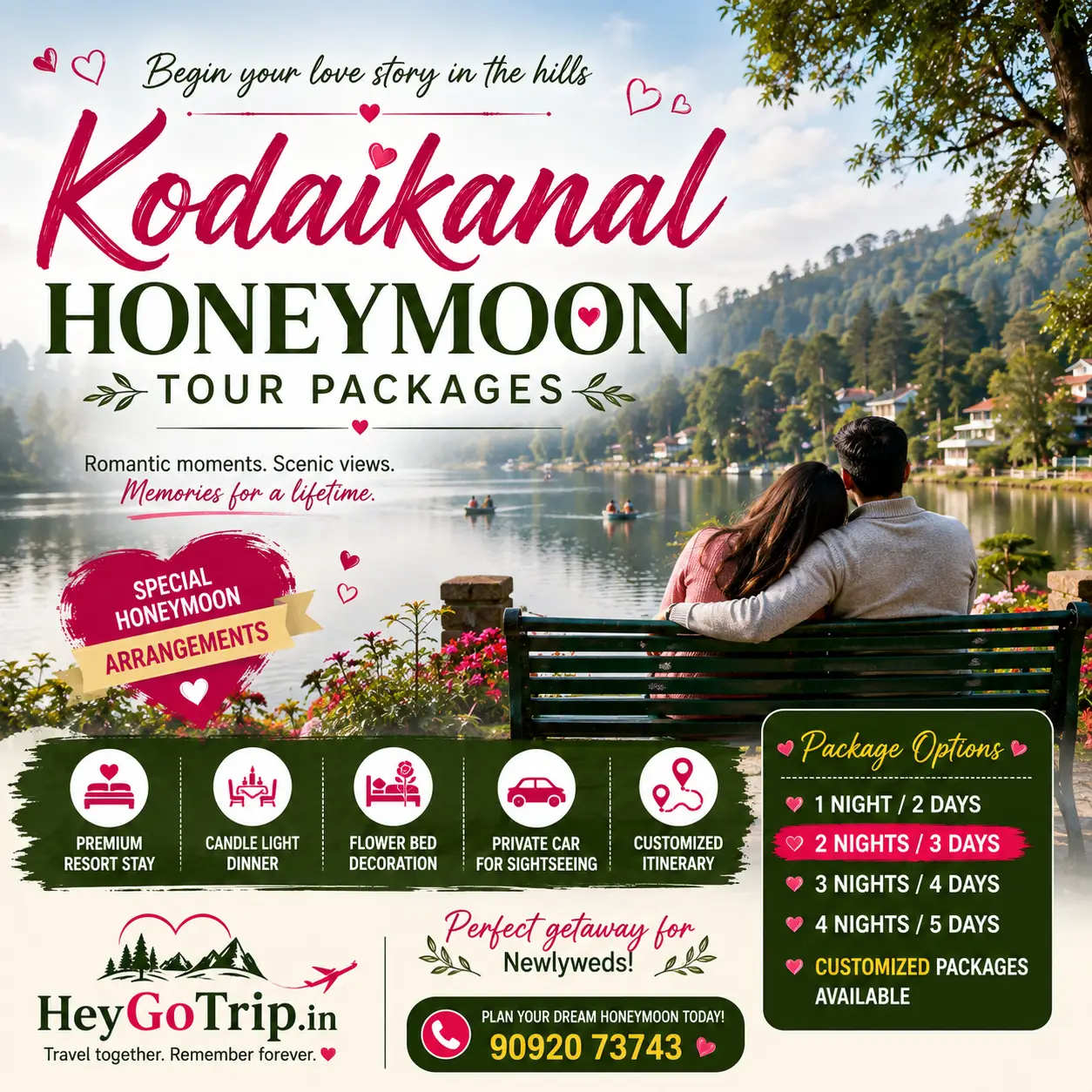 Kodaikanal Honeymoon Packages