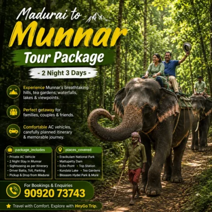 Maduri To Munnar Tour 2night 3days