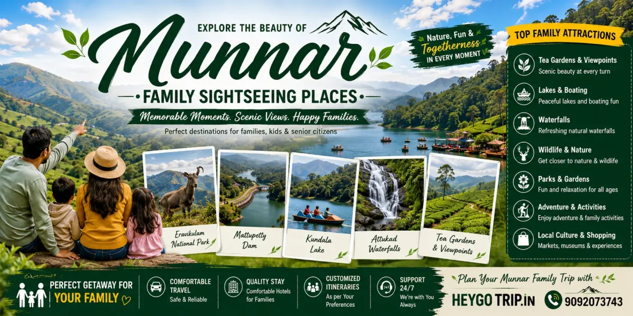 Munnar Family Sightseeing Places