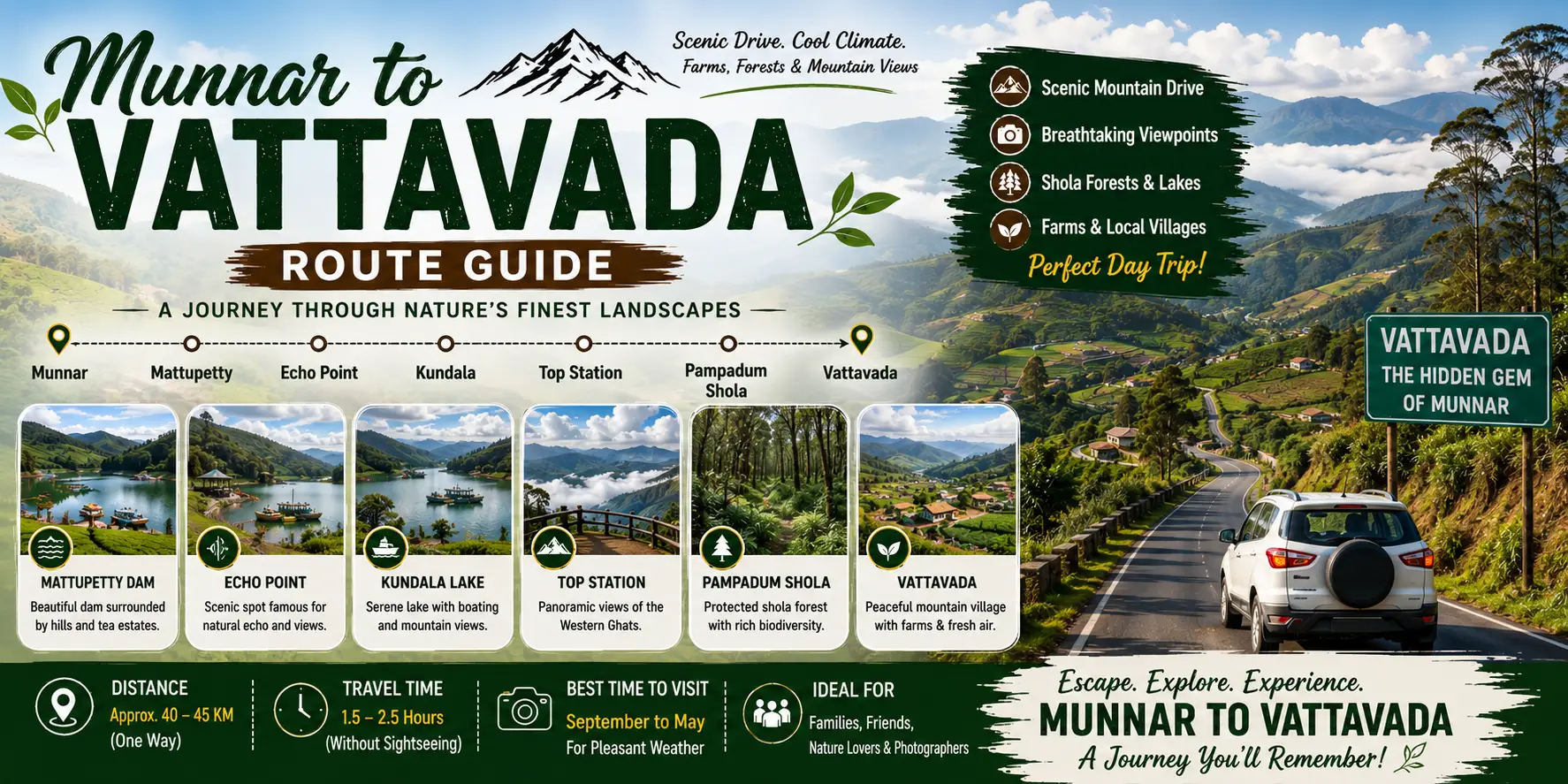 Munnar To Vattavada Route Guide