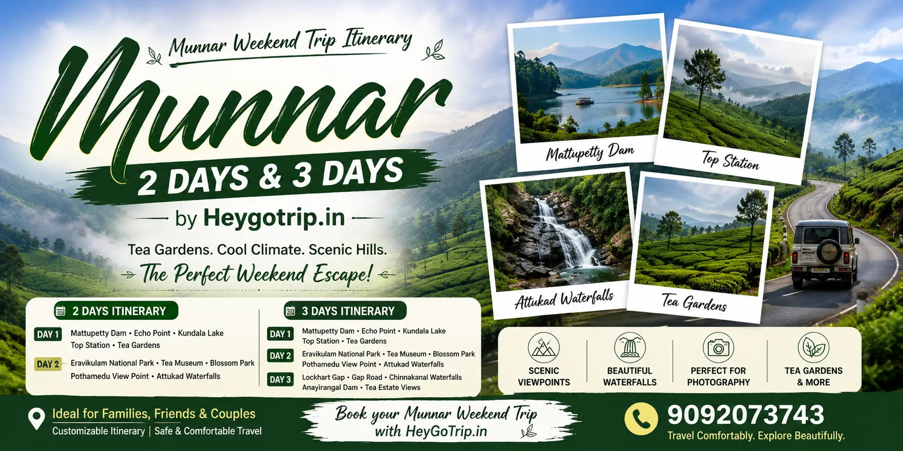 Munnar Weekend Trip Itinerary