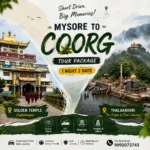 Mysore To Coorg Tour Package 1night 2days