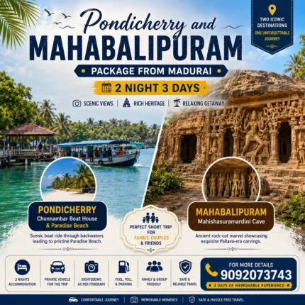 Pondicherry Mahabalipuram Trip From Madurai