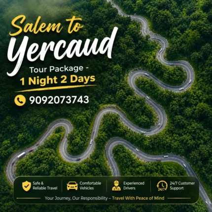 Salem To Yercaud Tour Package 1night 2days