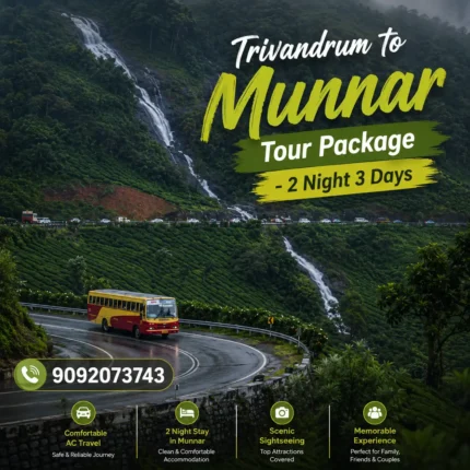 Trivandrum To Munnar Tour 2night 3days 1