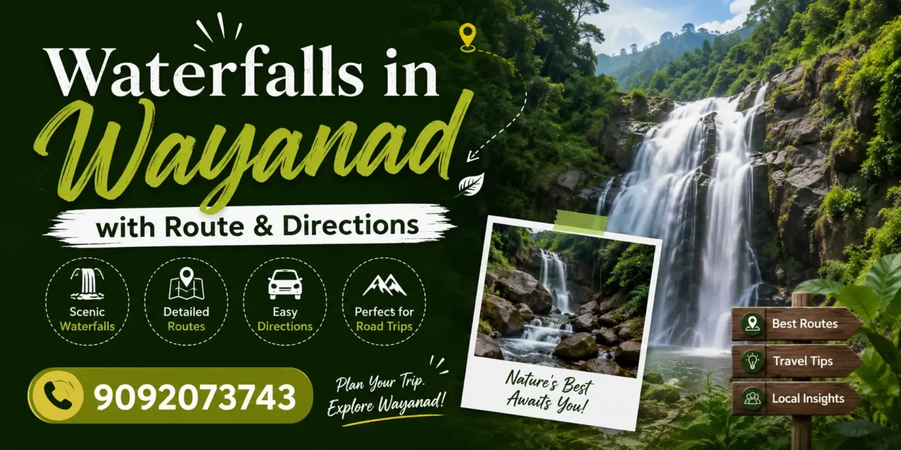 Waterfalls In Wayanad With Route And Directions