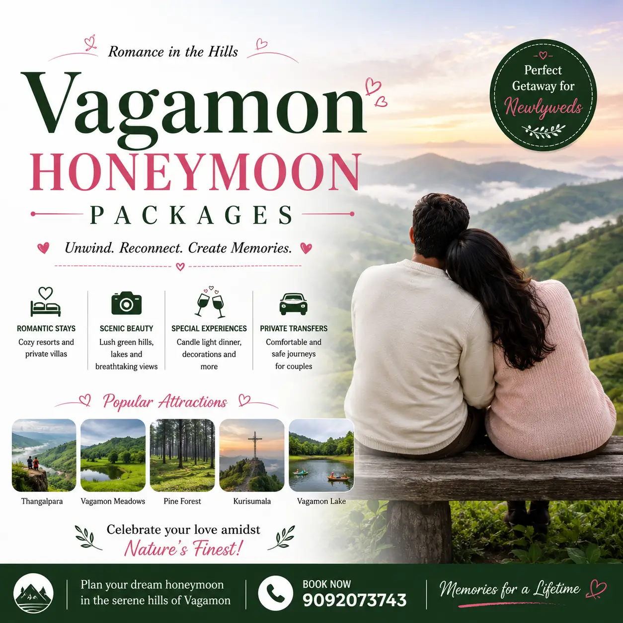 Vagamon Honeymoon Tour